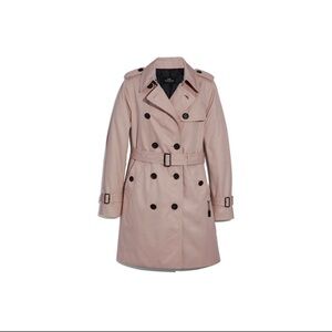 Women's Pink Coach Trench Coat